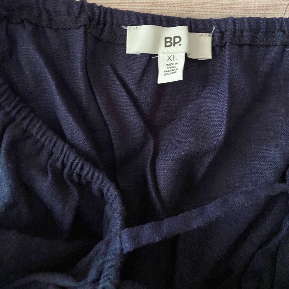 BP Navy Blue Flutter Sleeve Top - Picture 5 of 5